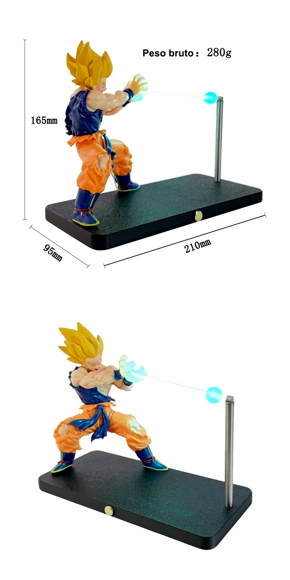 Figura iluminada dragon ball